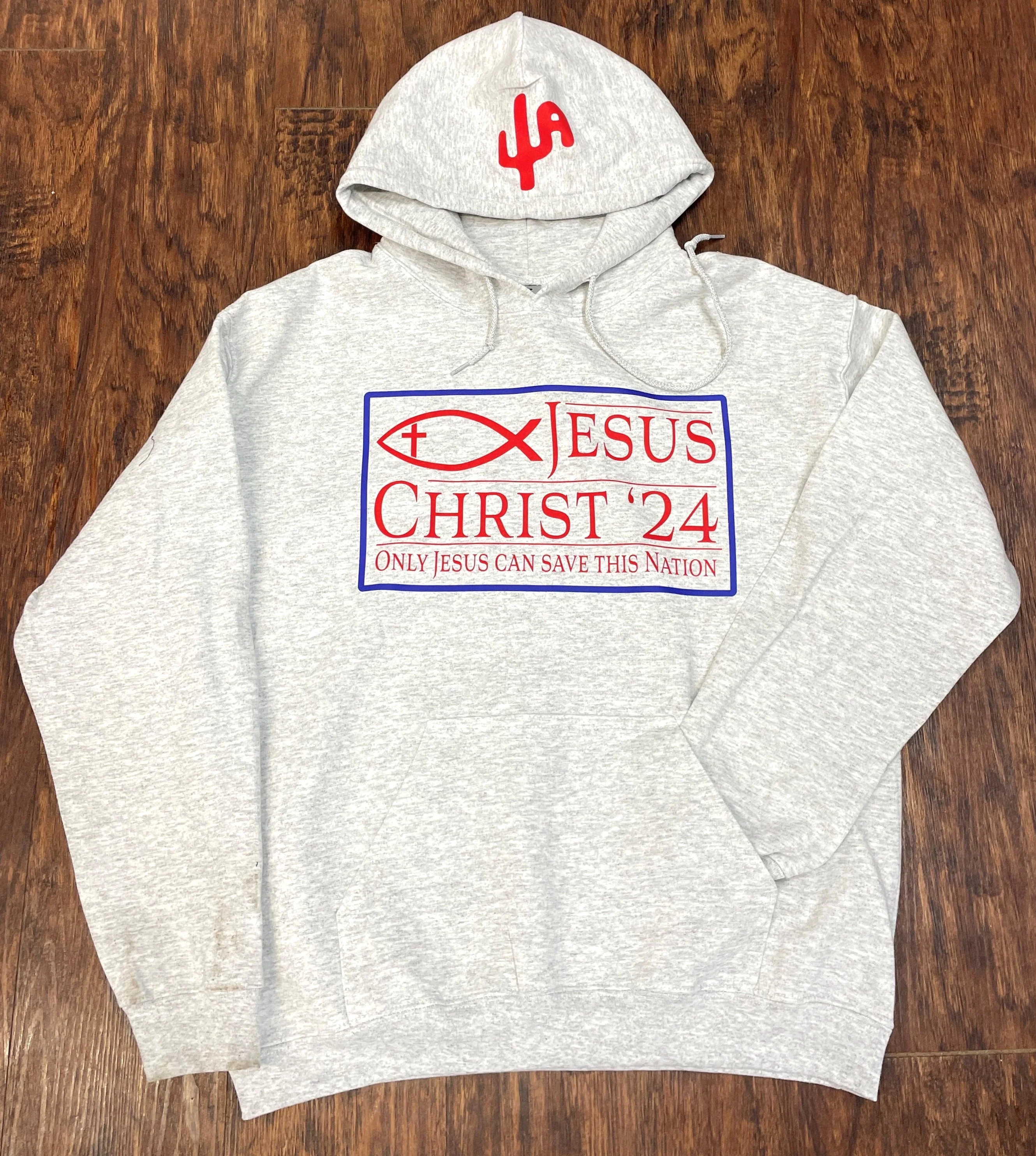Jesus 2024 - Ash Grey Adult Hoodie