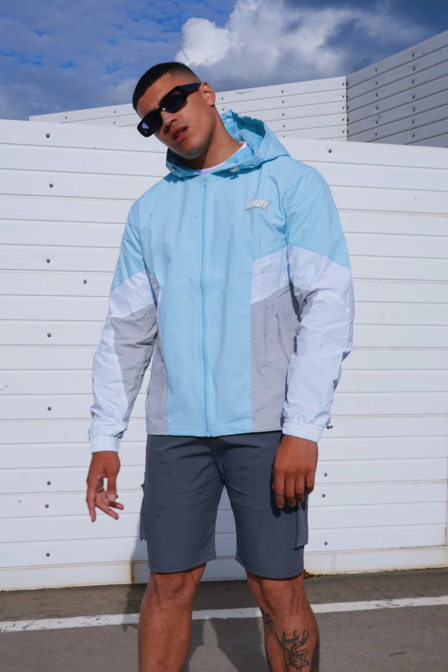 Sky Blue Panel RMDY. Windbreaker