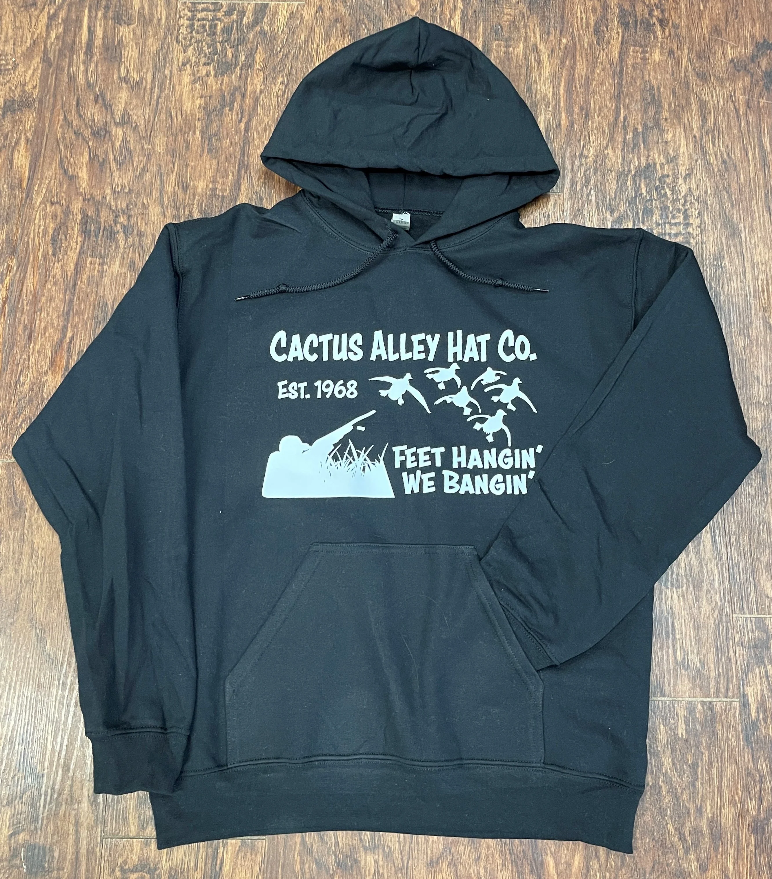 Feet Hangin - Black Adult Hoodie