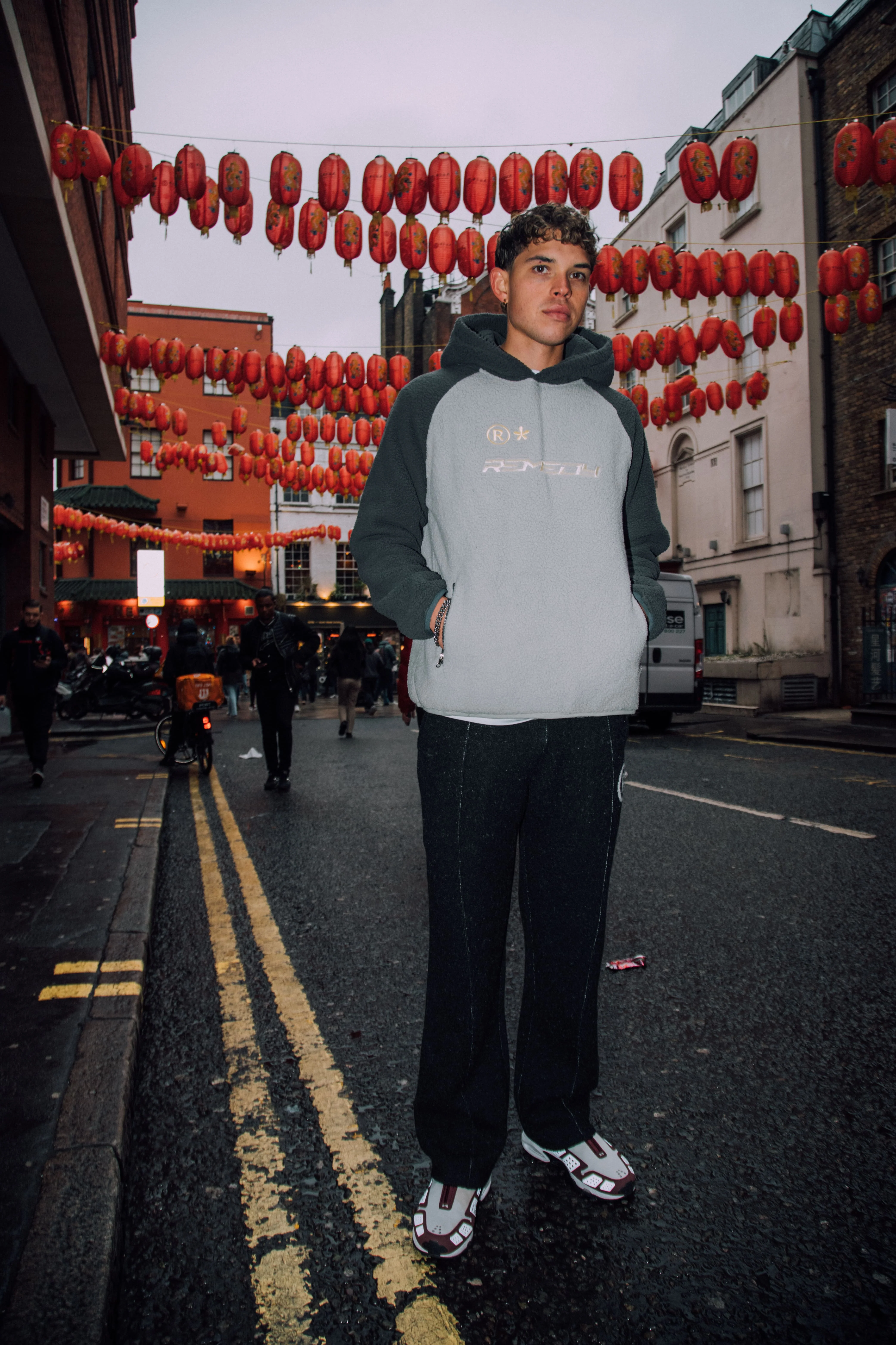 Grey 2 Tone Remedy Sherpa Hoodie