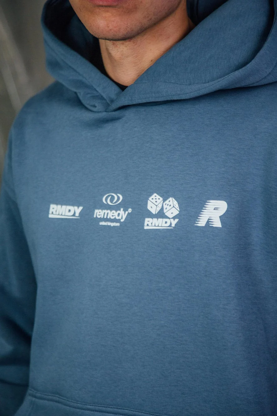 Petrol Blue Dice RMDY Hoodie