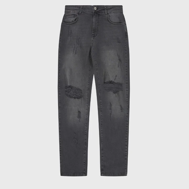 Black Washed Slim Fit Jeans