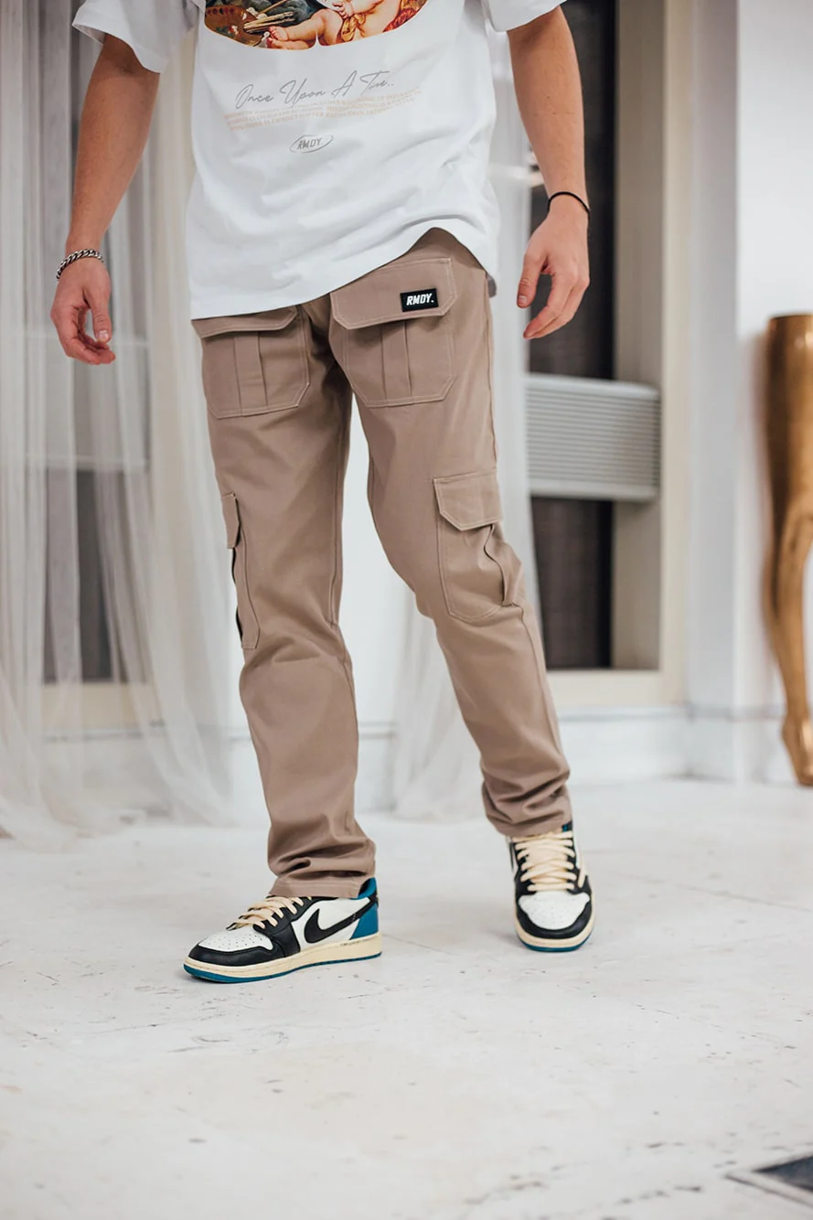 Straight Leg Tan RMDY. Cargo Bottoms