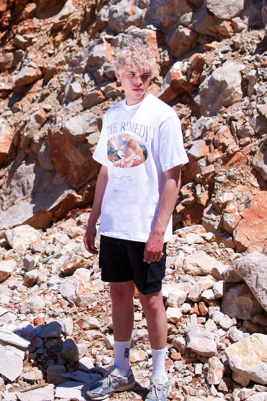 White Art Of The Angel REMEDY. Graphic Tee